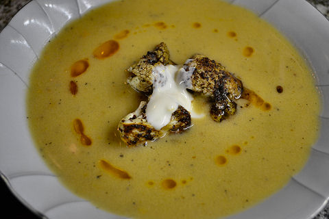 Tahini Soup, Fried Cauliflower