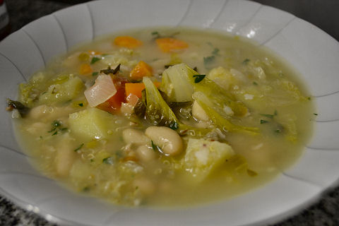 Minestrone d’Asti with quinua