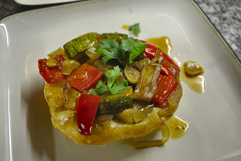 Ratatouille tarte tatin