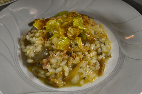 Smoked Herring and Shallot Risotto