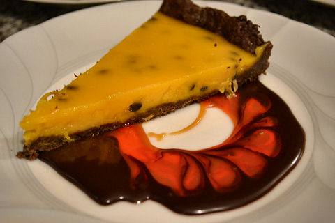 Passionfruit curd tart