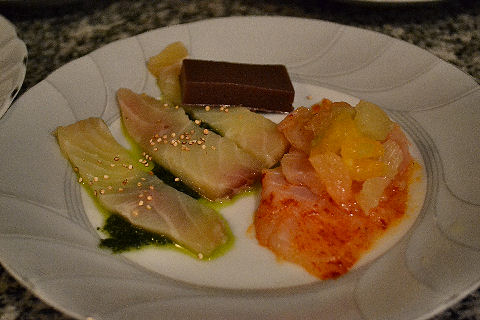 Cured fish plate