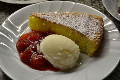 Lemon Torte and Sherbet