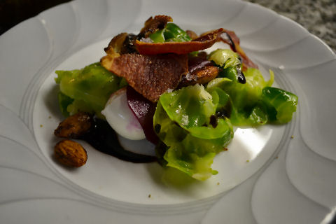 Boconccini and Brussels Sprout Salad