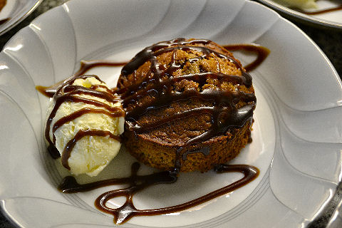 Ginger Cake, Sour Cream Ice Cream