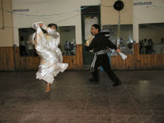 Henry and Elizabeth dancing the marinera