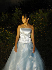 Viviana in her 15th cumpleano dress