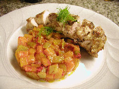 Jerk Chicken with Calabaza & Fennel