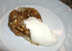 Rhubarb & Walnut strudel