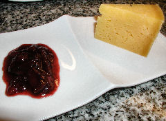 English Cheddar with Plum Chutney