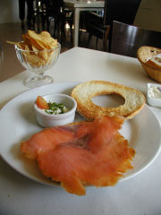 BNCafe Salmon and Bagel - New York Style