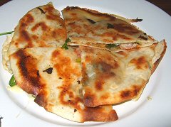 Bar Uriarte - piadina of spinach and bacon