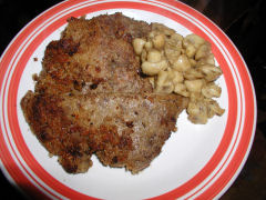 Sauteed liver and mushrooms