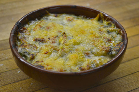 Creamed chard gratin