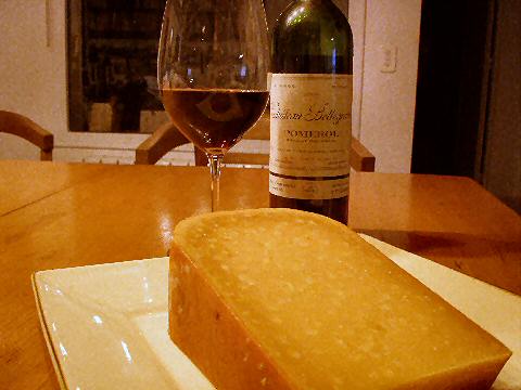 Aged gouda and Pomerol