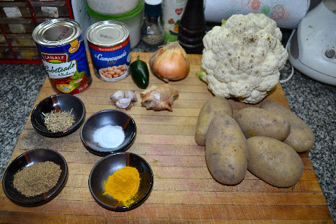 Aloo Gobi - step by step