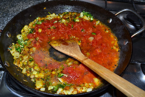 Aloo Gobi - step by step