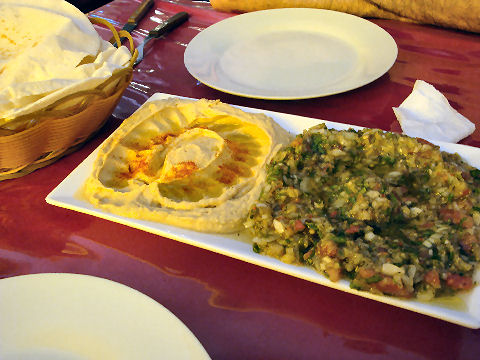 Al Zain - hummus and babaganoush