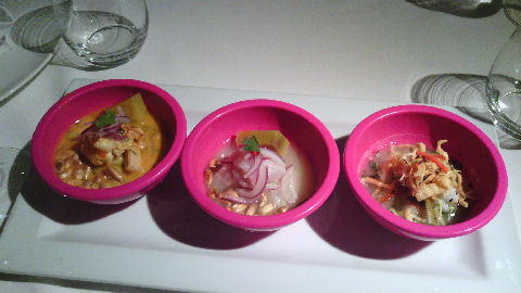 Astrid & Gastón - trio of ceviches