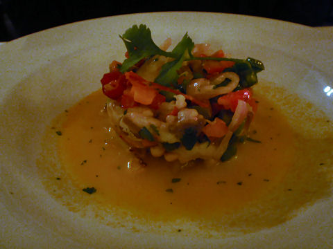 Azema - tiradito of sea bass