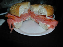 Bagel with lox