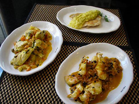 Trio of Brazilian chicken dishes