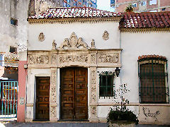 An elaborate doorway in the 3000 block of Corrientes