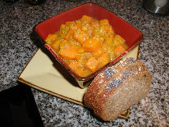 Butternut Squash and Red Lentil Stew