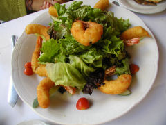 Cabernet - coconut shrimp