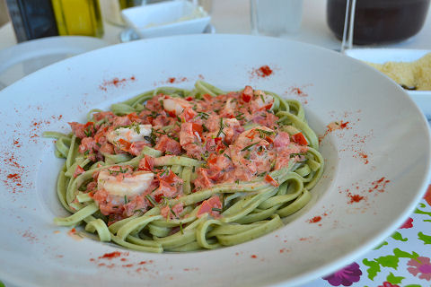 Cafe Proa - prawn fettucine