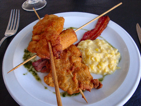 Calcio - pincho de pollo maryland