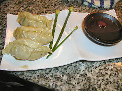 potstickers with garlic chives