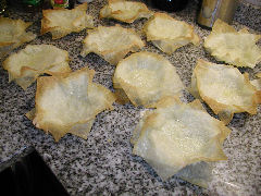 Phyllo tart shells