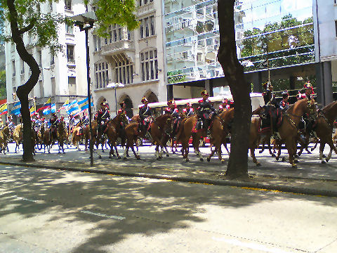 Cavalry parade