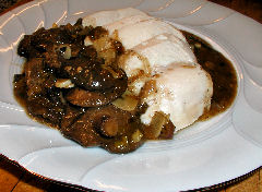 Chicken Breast with Pine Mushroom Sauce