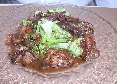 Christophe - chicken liver salad