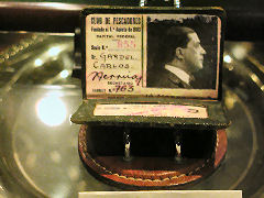 Club del Pescadores - Carlos Gardel’s membership card