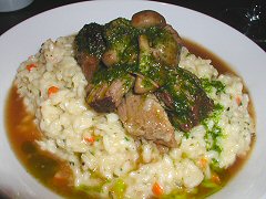 Cluny - veal and mushroom risotto