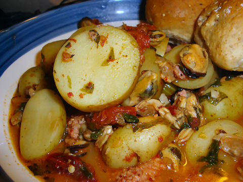 Cockles and Mussels with Potatoes