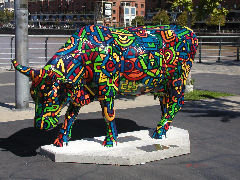 Technicolor cow