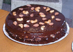 Chocolate nut cake