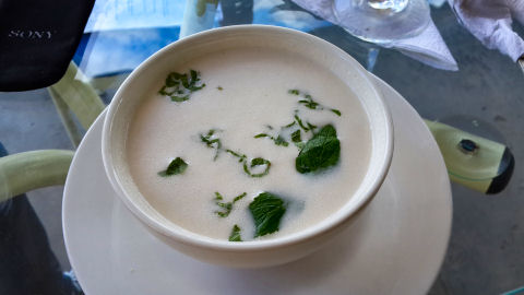 Dawn on the Amazon - almond coconut soup