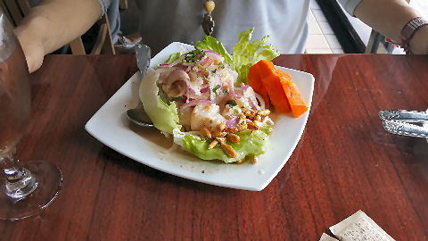 El Chalán on the Beach - ceviche