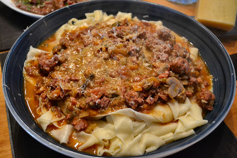 Tagliatelle con Ragù