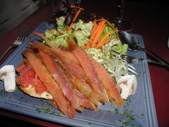 Erin’s gravlax of salmon