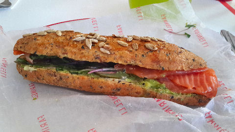 Farinelli - cured salmon sandwich