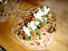 Fennel Bread with ratatouille