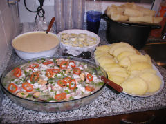 Ceviche and Papas a la Huancaina