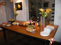 The table, pre-party