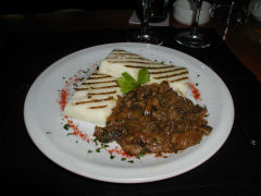 Filo - Cocktail of Funghi with White Polenta